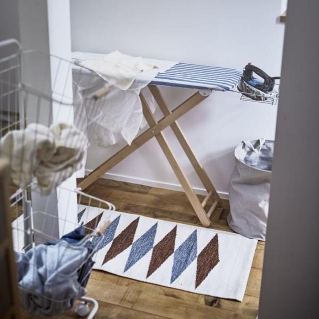 アイロン台L ブルー グリーン W106×D34×H48/64/75/83  azu-lfs-272 店舗 カフェ ラウンジ ロビー ホテル 法人  アイロン台 生活家電用アクセサリー 部品 生活家電 家電 送料無料 北欧 モダン 家具 インテリア ナチュラル テイスト 新生活 オススメ おしゃれ 後払い