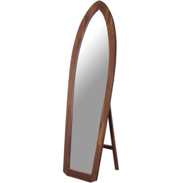 サーフミラー 鏡 ブラウン W48×D39×H157 azu-tsm-532 店舗 カフェ