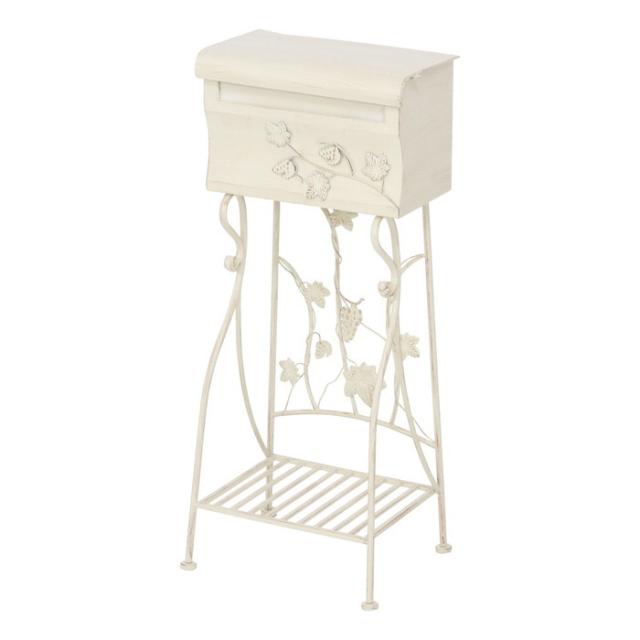 メールボックス ポスト グレープ ホワイト 2 XBS181224 fj-38175 店舗 カフェ ラウンジ ロビー ホテル 法人 ポスト 玄関 門用エクステリア エクステリア ガーデンファニチャー ガーデン DIY 送料無料 北欧 モダン 家具 インテリア ナチュラル テイスト 新生活 オススメ お