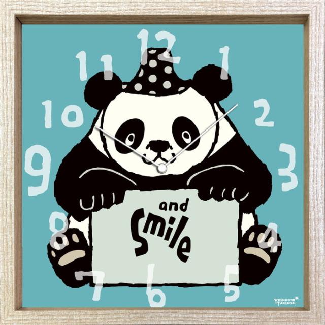タクウチ ヨシヒト クロック パンダ Yoshihito Takeuchi CLOCK パンダ 320x320x55 snw-cac-53818 店舗 カフェ ラウンジ ロビー ホテル 法人 振り子時計 置き時計 掛け時計 送料無料 北欧 モダン 家具 インテリア ナチュラル テイスト 新生活 オススメ おしゃれ 後払い 