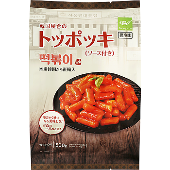 【冷凍】 冷凍トッポッキ(ソース付き)  500g　★韓国から直輸入 【入り数10個】 業務スーパーの通販は