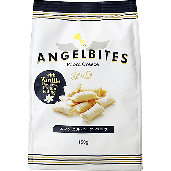 【常温】 エンジェルバイツ(バニラ)  150g　★ギリシャから直輸入 【入り数24個】 (ケース売り) 業務スーパー 常温】 エンジェルバイツ(バニラ) 150g ☆ギリシャから直輸入 【入り数