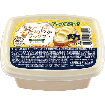 【冷蔵】 なめらかママソフト(バター風味)  360g 【入り数24個】 (ケース売り) 業務スーパー