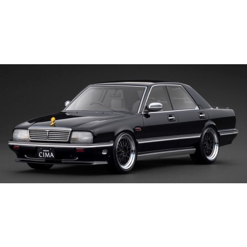 ignition model NISSAN GLORIA CIMA (Y31) Black(1／18 Scale) 【IG3900】 (ミニカー)