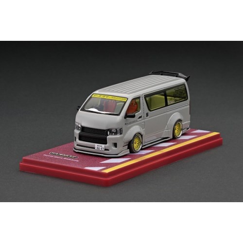 TARMAC WORKS Toyota Hiace Widebody Grey (1／43 Scale)【T43-024-GR】 (ダイキャストモデル ミニカー)ミニカーの通販は