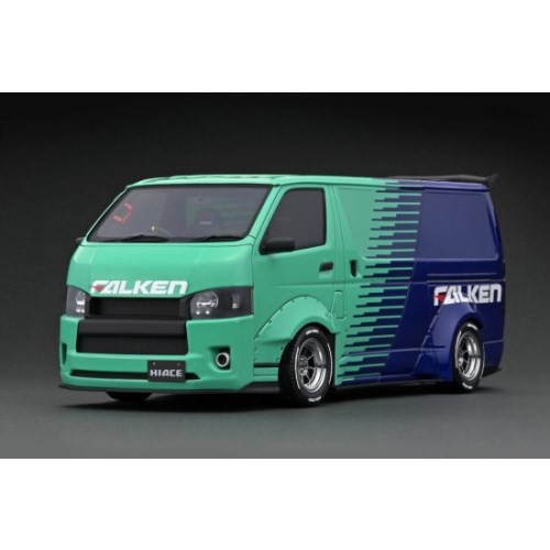 ignition model』 T・S・D WORKS HIACE Green／Blue (1／18 Scale