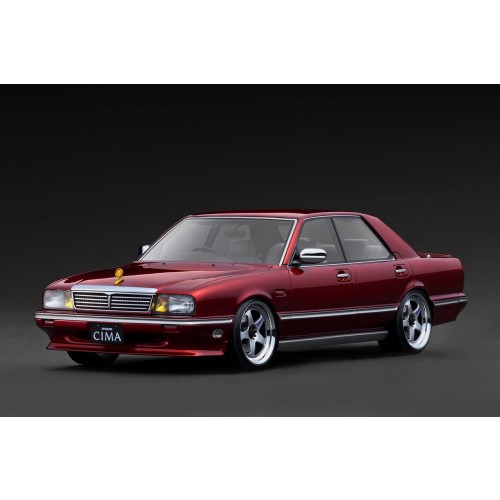 ignition model NISSAN CEDRIC CIMA (Y31) Wine Red (1／18 Scale)  【IG3905】 (ミニカー)