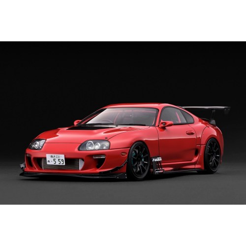 ignition model TOYOTA Supra RZ (JZA80) ORIDO-STREET Ver.Red(1／18 Scale) 【IG3885】 (ミニカー)