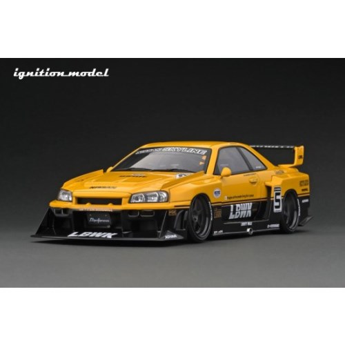 LB-ER34 Super Silhouette SKYLINE Yellow／Black (1／18 Scale) 【IG2702】 (ミニカー)ミニカーの通販は 22,833円