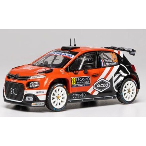 IXO 1／43 シトロエン C3 Rally2 2026年 ラリーモンテカルロ WRC2 クラス優勝 ＃28 L.Rossel／G.Mercoiret 【RAM1030】 (ミニカー)