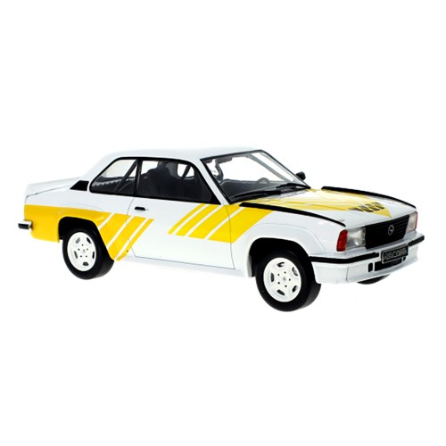 IXO オペル アスコナ B 400 1982 ホワイト／イエロー 1／18【18CMC127】(ミニカー)