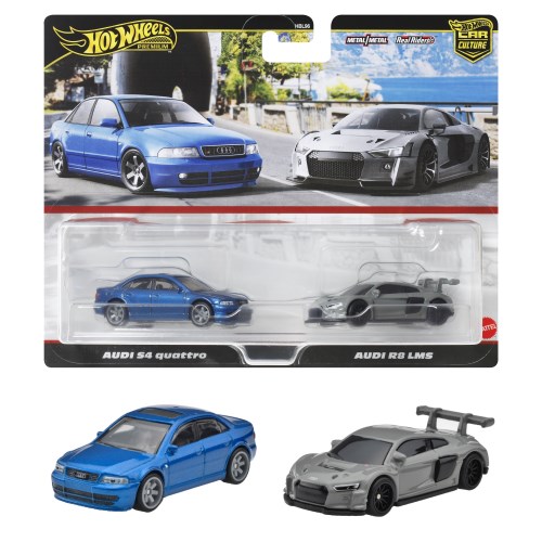 ホットウィール プレミアム 2パック アウディ S4 クワトロ／ アウディ