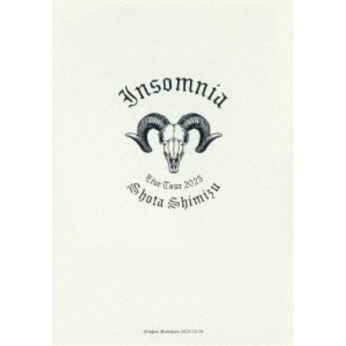 清水翔太／SHOTA SHIMIZU LIVE TOUR 2023 Insomnia《通常版》 【Blu-ray】