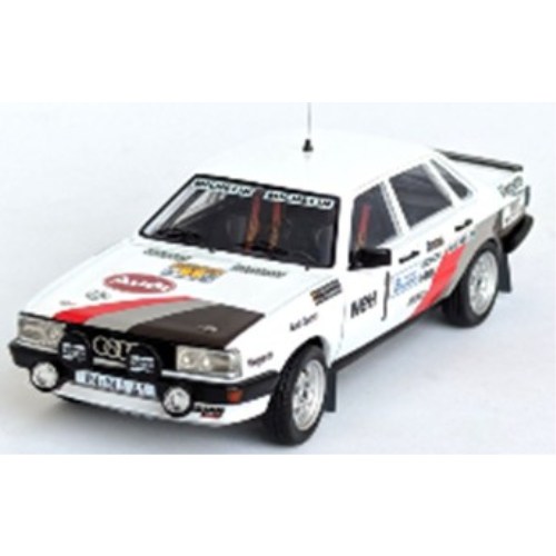 トロフュー 1／43 アウディ 80 クワトロ 1983年 ラリースウェーデン 2位 ＃1 Stig Blomqvist／Bjorn Cederberg 【dsn384】 (ミニカー)