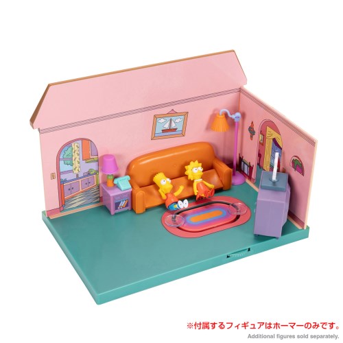 The Simpsons リビングルーム ジオラマ 2点セット Amazon.co.jp: The Simpsons リビングルーム ジオラマハウス Playset