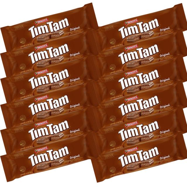 ティムタム オリジナル２００ｇ １２個セット 送料無料 ビスケット チョコ オーストラリア