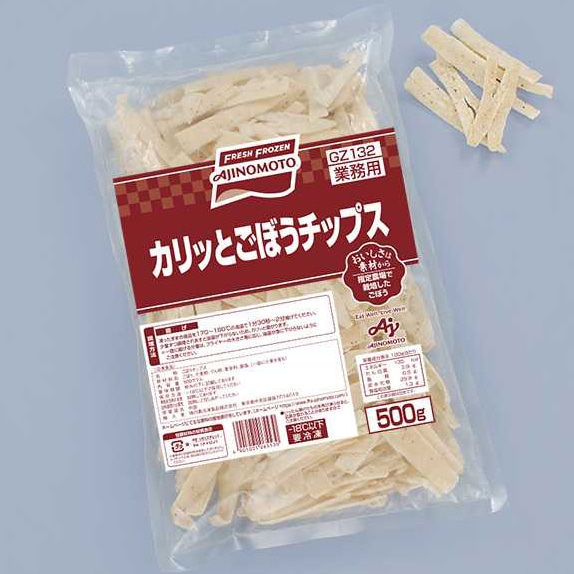【味の素冷凍食品】 カリッとごぼうチップス 500G 冷凍 5セット_1