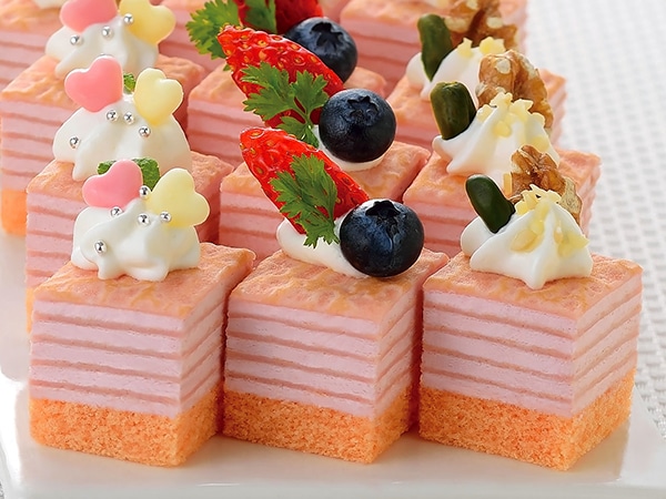 【フレック】 ミニカットケーキ ミルクレープ(いちご) 約490G 冷凍 5セット_2