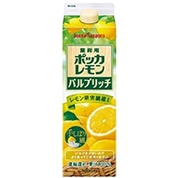 【ポッカサッポロフード&amp;ビバレッジ】 業務用 ポッカレモン パルプリッチ 1L 常温 5セット