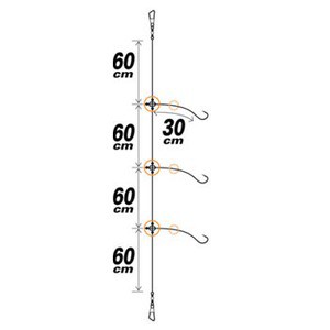 ハヤブサ 船釣り 船竿 船極メバル 枝30cm回転ビーズ3本鈎2セット 鈎8 ハリス1 2 白の通販はau Pay マーケット ナチュラム フィッシング専門店