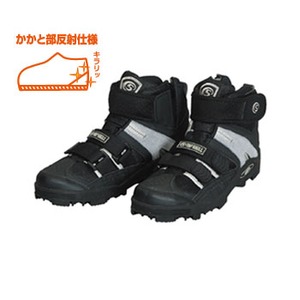 TOPSHELL  スパイクシューズハイカットモデル(マジック)  S  ブラックの通販は 7,191円