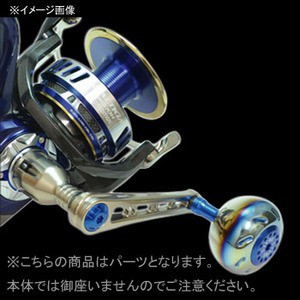 LIVRE リールカスタムパーツ POWER(パワー) シマノ8000番~14000番用 右巻き 88mm GMT(ガンメタ×チタン)