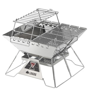 ロゴス BBQ・七輪・焚火台 the ピラミッドTAKIBI コンプリート  L
