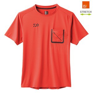 ダイワ フィッシングウェア DE-86008 ストレッチハーフスリーブ ポケット付きポロシャツ  2XL  ブラッドオレンジ2XLの通販は