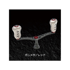 LIVRE リールカスタムパーツ WING(ウイング) 110 シマノS2用  110mm  ガンメタンP×レッドGの通販は 21,100円