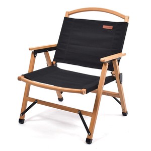 PEACE PARK(ピースパーク) アウトドアチェア LOW WOOD CHAIR ロー ウッド チェア フリー BLACK