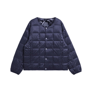 TAION アウター 【24秋冬】キッズ ベーシッククルーネックインナーダウンジャケット  130  NAVYの通販は 5,263円