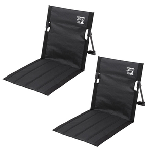 キャプテンスタッグ アウトドアチェア グラシア フィールド座椅子 2点セット   ブラックの通販は 7,685円
