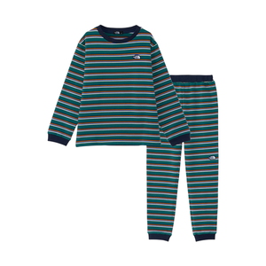 ザ・ノース・フェイス トップス K BORDER TENT CREW&PANT(ボーダー テント クルー&パンツ)キッズ  140  ADグリーン(AE)の通販は