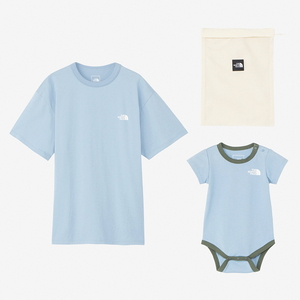 ザ・ノース・フェイス ベビーロンパース CR ショートスリーブティー&ベビーロンパースセット ユニセックス  フリー  スティールブルー(SE)の通販はキッズ