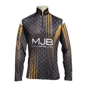 しもつけ フィッシングウェア MJB スーパークールDRYシャツTG(長袖)  L  ブラック×ゴールドの通販は