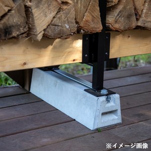 Fireside キャンプ設営用具 2×4ログラック40組立キット(40cm薪用、高さ調整可能)【11点セット】※写真画像のキットプラン 