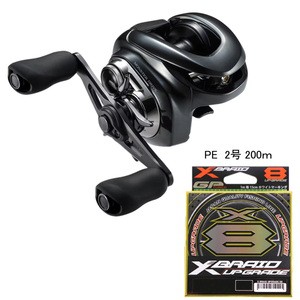 ナチュラム ベイトリール 23 アンタレスDC MD XG RIGHT+アップグレード X8 200m【リール&ラインセット】 2号/40lb