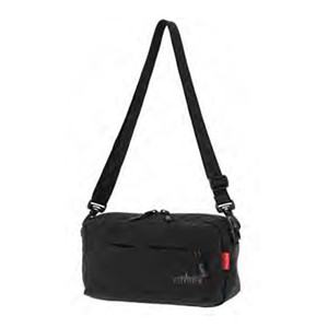 Manhattan Portage Cityhall Shoulder Bag Nylon Tussah Quill ONE SIZE Black(1000)