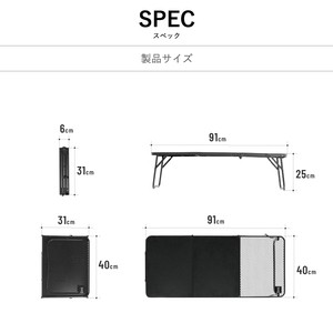 DOD アウトドアテーブル SOLORI CHUBO ソロリチューボー ブラック