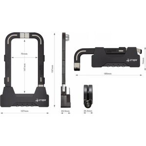 クロップス 自転車アクセサリー BEN-FD15B-01 BENLOCK BRACKET COMBO U字ロック ブラック