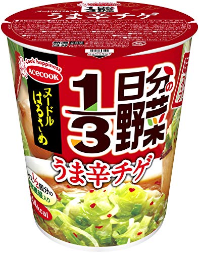 まとめ買い 魚介の旨味 エースコック ヌードルはるさめ 1/3日分の野菜 うま辛チゲ 44g×6個
