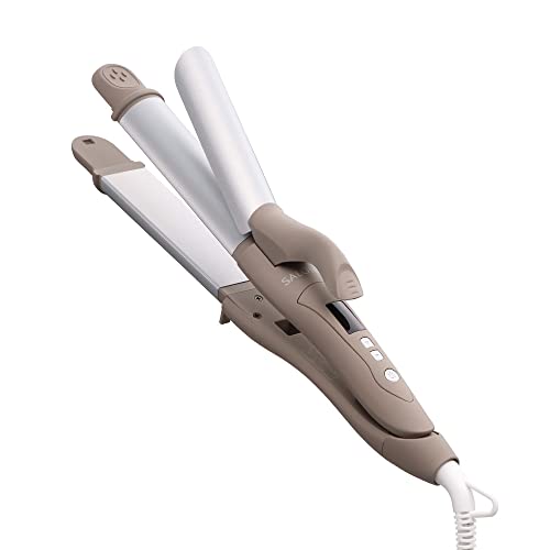 SALONIA サロニア 2WAY ストレート カール ヘアアイロンコテ 32mm SL