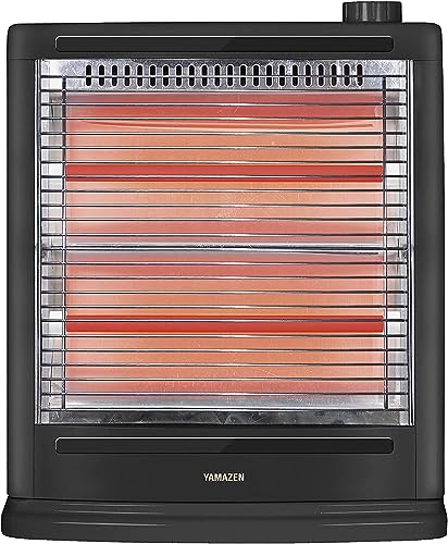 山善 電気ストーブ ヒーター 障害物センサー搭載 小型 足元 転倒OFFスイッチ 出力切替2段階 簡単操作 ブラック DS-SD083AB 6,840円