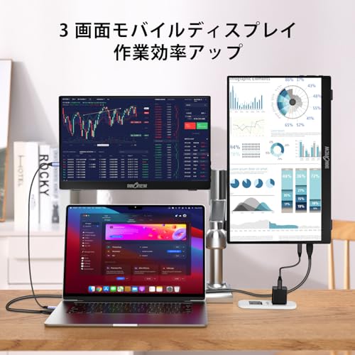 モバイルモニター InnoView 15.6インチゲーム用モニター モバイルディスプレイ 非光沢 FHD IPS液晶パネル 持ち運び VESA対_2