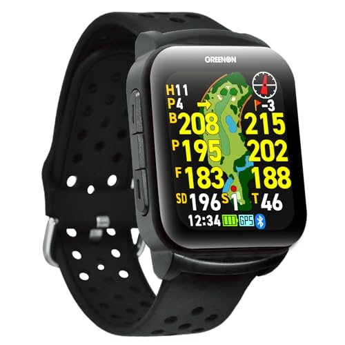AMOLED（有機EL）高細ディスプレイ GreenOn（グリーンオン）ザゴルフウォッチ GS501 みちびきL１S対応 THE GOLF WA