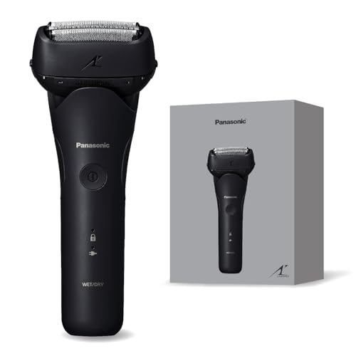 パナソニック メンズ シェーバー ラムダッシュ 3枚刃 電動 髭剃り ACアダプター充電 ウォータースルー洗浄 ES-L321W-K ブラック