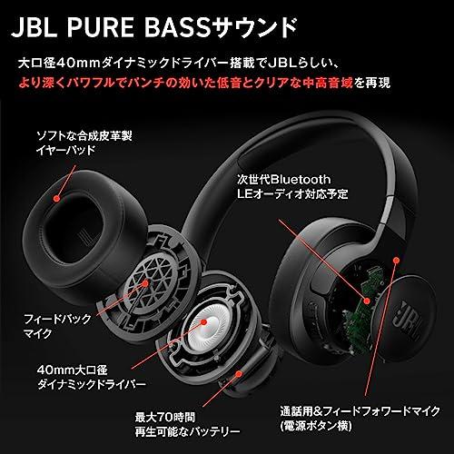 JBL TUNE 770NC ワイヤレス オーバーイヤー ハイブリッド ノイズキャンセリング ヘッドホン アプリ対応 マルチポイント 40mmド_1