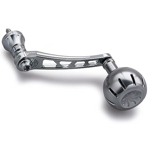 HEIGHTEN 65-70mm可変 リール ハンドル 35mm ノブ搭載 シマノ ダイワ 通用 スピニングリール 用 Chrysant Ser