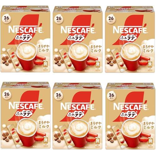 まとめ買い ネスカフェ ふわラテ まろやかミルク 26P×6箱スティックコーヒー カフェラテ個包装