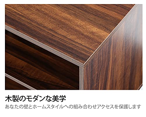 FITUEYES テレビ台 テレビボード ローボード スタンド付き 高さ調節可能 幅約106cm 奥行40cm 高さ137cm 32型~70型適_3